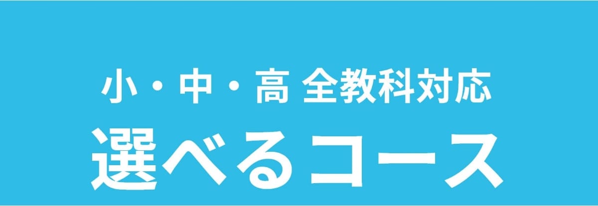 小・中・高 全教科対応。小・中・高 全教科対応