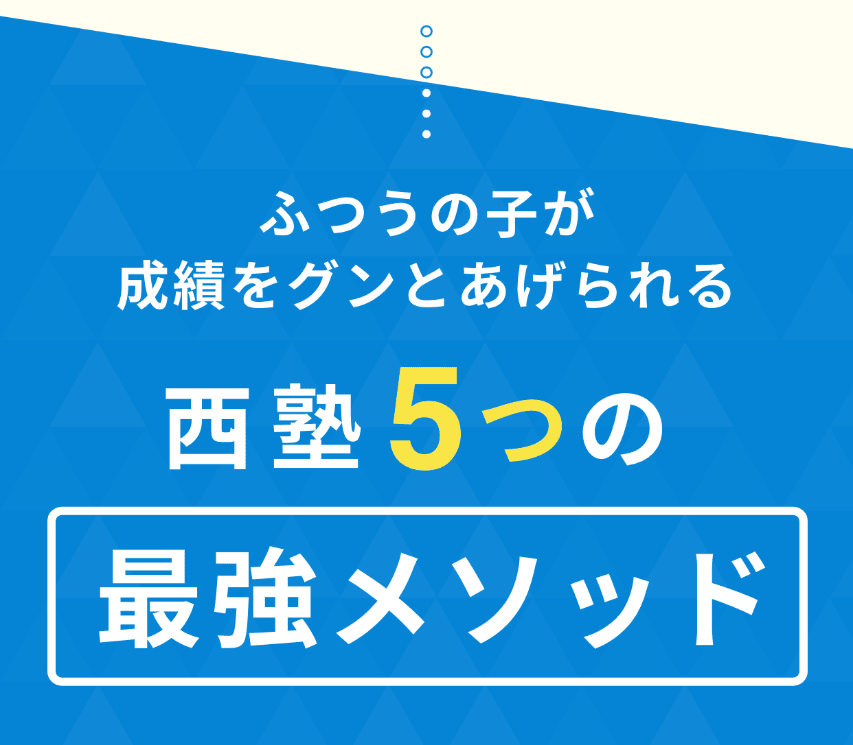 ふつうの子が成績をグンとあげられる西塾5つの最強メソッド